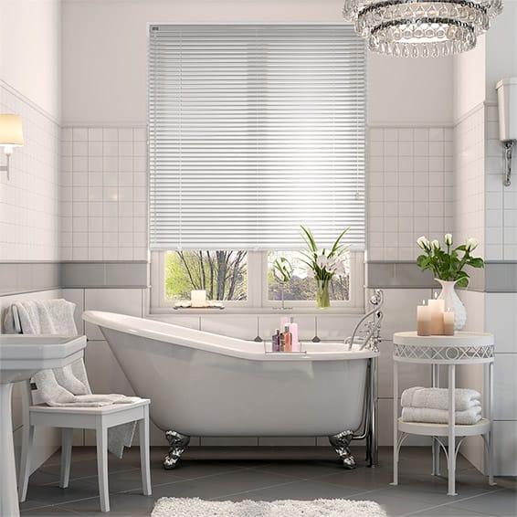 LaMode Snow White Venetian Blind - 25mm Slat