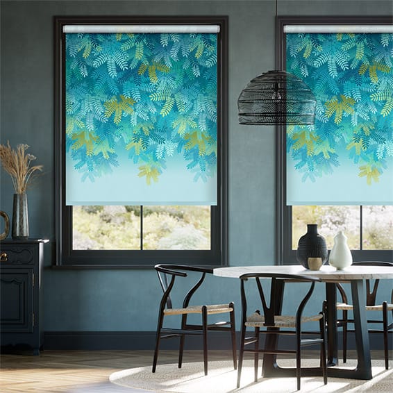 Acacia Tree Teal Roller Blind