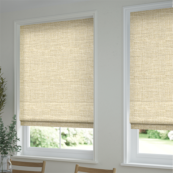 Alaina Speckled Gold Roman Blind