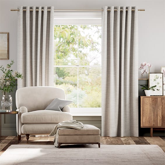 Alaina Speckled Silver  Curtains