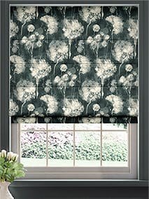 Allium Linen Charcoal Roman Blind thumbnail image