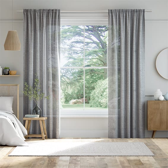 Grey deals sheer curtains