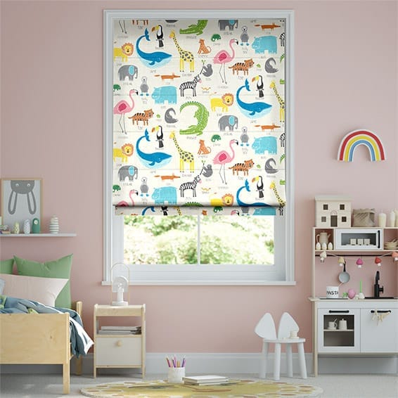 Animal Magic Chalk Roman Blind