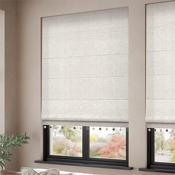 Arcus Snow & Fawn Roman Blind