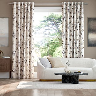 Bamboo Silhouette Damson Curtains thumbnail image