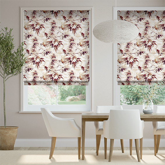 Bamboo Silhouette Paprika Roman Blind