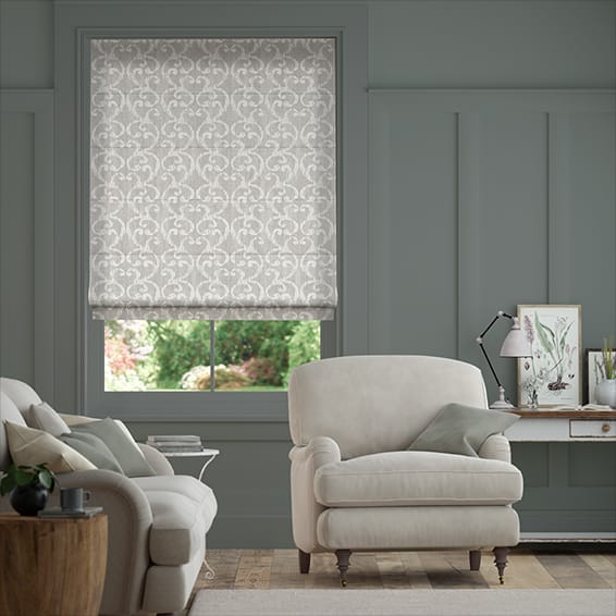 Baroc Silver Roman Blind