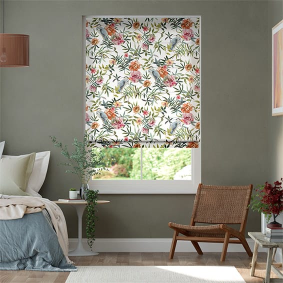 Bella Heron Classic White Roman Blind