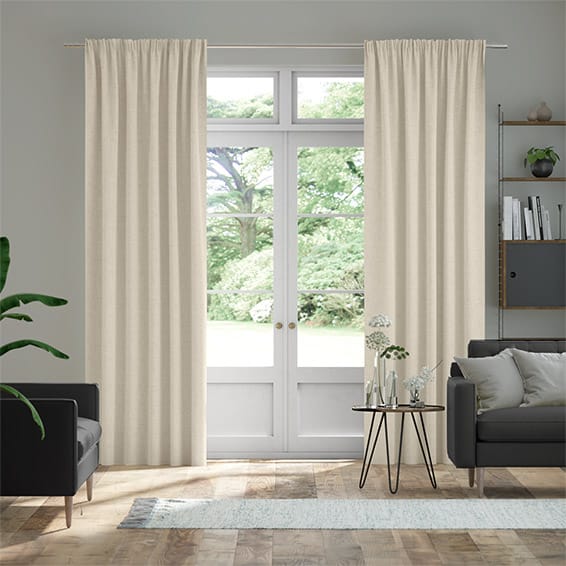 Bijou Linen Alabaster  Curtains