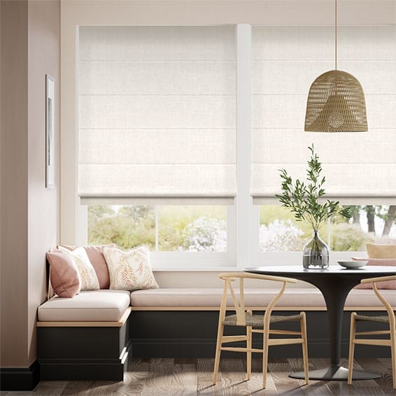 Bijou Linen Alabaster  Roman Blind