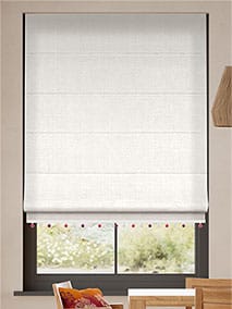 Bijou Linen Alabaster & Berry Roman Blind thumbnail image