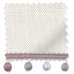 Bijou Linen Alabaster & Blush Roman Blind swatch image