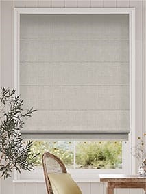 Bijou Linen Grey Wash & Mustard Roman Blind thumbnail image