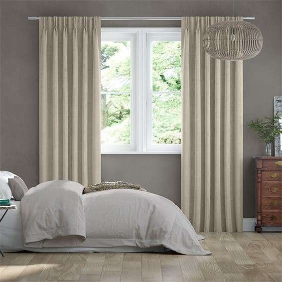 Bijou Linen Latte  Curtains