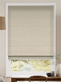 Bijou Linen Latte & Pebble Roman Blind thumbnail image