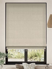 Bijou Linen Latte & Truffle Roman Blind thumbnail image