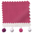 Bijou Linen Magenta & Berry Roman Blind swatch image