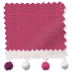 Bijou Linen Magenta & Berry Roman Blind swatch image