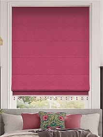 Bijou Linen Magenta & Fuchsia Roman Blind thumbnail image