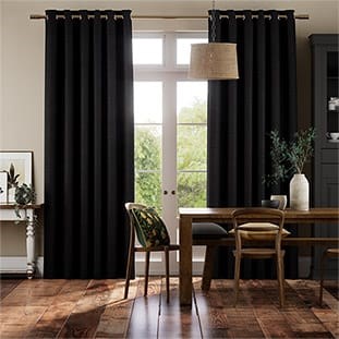 Bijou Linen Noir Curtains thumbnail image