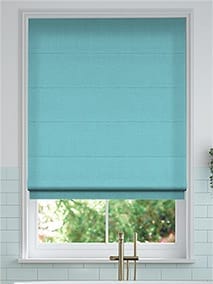 Bijou Linen Turquoise Roman Blind thumbnail image