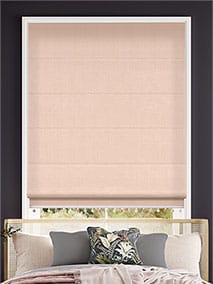 Bijou Linen Vintage Pink & Blush Roman Blind thumbnail image