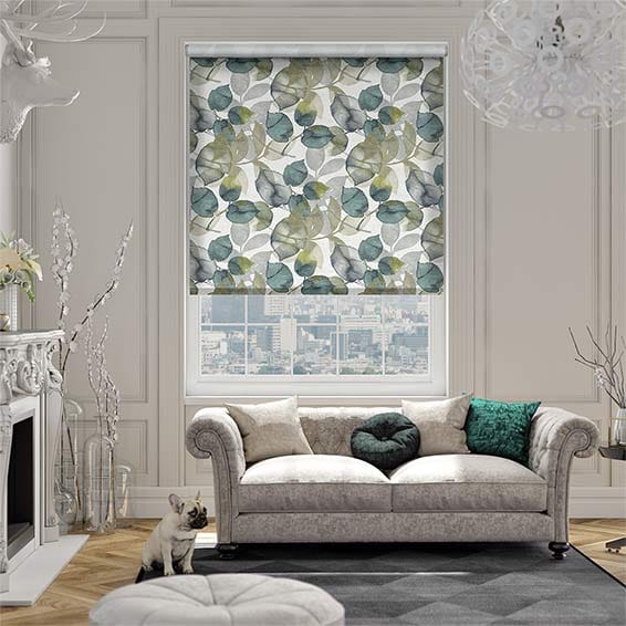 Blakely Cyan Spring Roller Blind