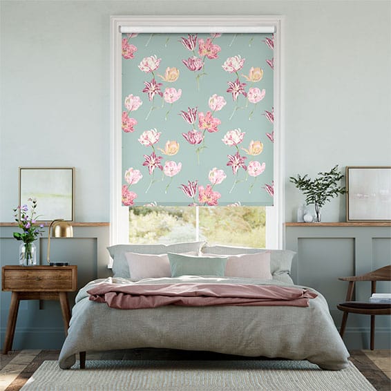 Blooms Duck Egg Roller Blind