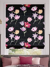 Blooms Ebony Roman Blind thumbnail image