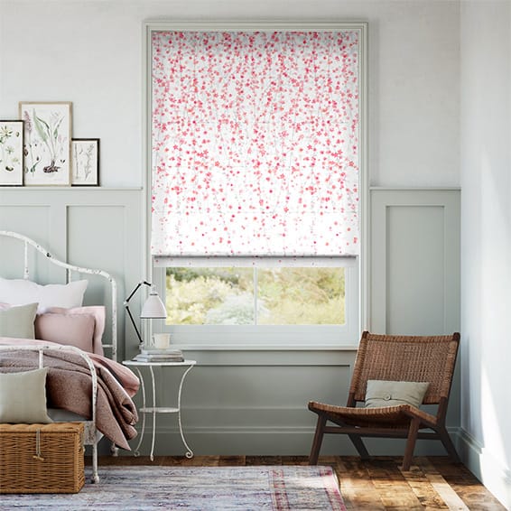 Blossom Coral Roman Blind