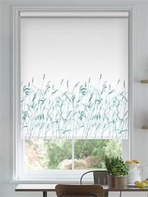 Blowing Grasses Jade Roller Blind thumbnail image