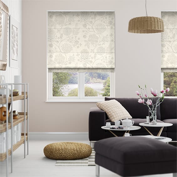 Bonita Trail Latte Roman Blind