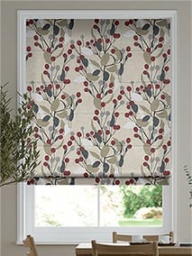 Bursting Berries Linen Cherry Pop Roman Blind thumbnail image