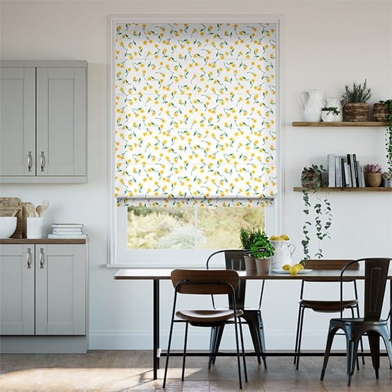 Buttercup Yellow Roman Blind