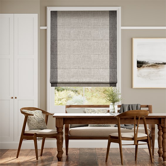 Caldicot Woven Grey Roman Blind