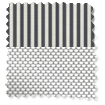 Double Roller Candy Stripe Charcoal Blind sample image