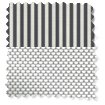 Double Roller Candy Stripe Charcoal Double Roller Blind swatch image