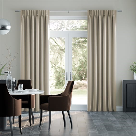 Canterbury Velvet Cream Curtains