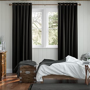 Canterbury Velvet Midnight Curtains thumbnail image