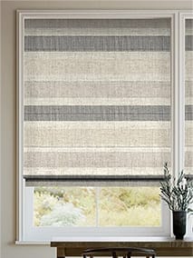 Cardigan Stripe Linen Stone Roman Blind thumbnail image