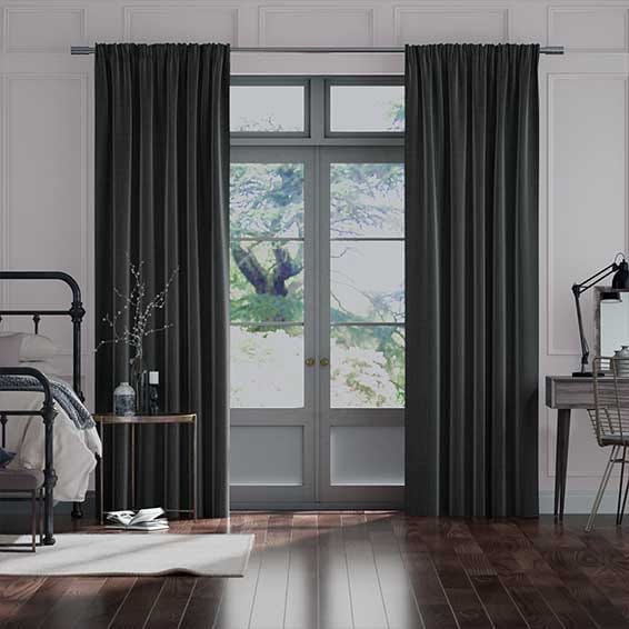 Cavendish Charcoal Curtains