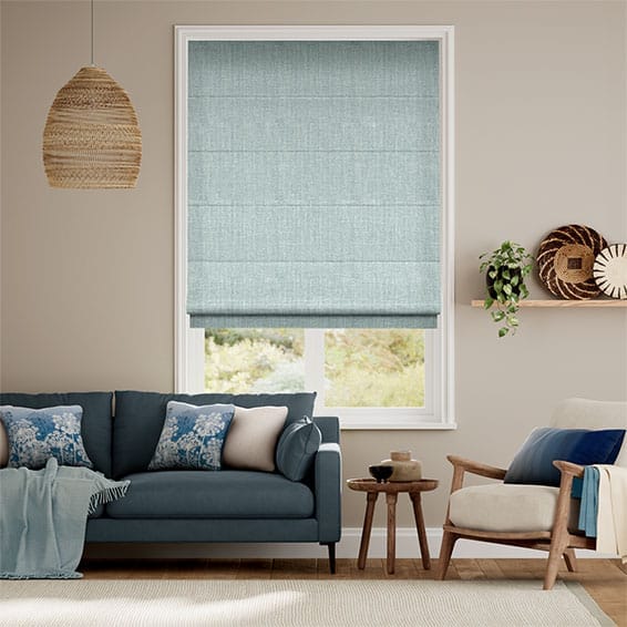 Cavendish Powder Blue Roman Blind