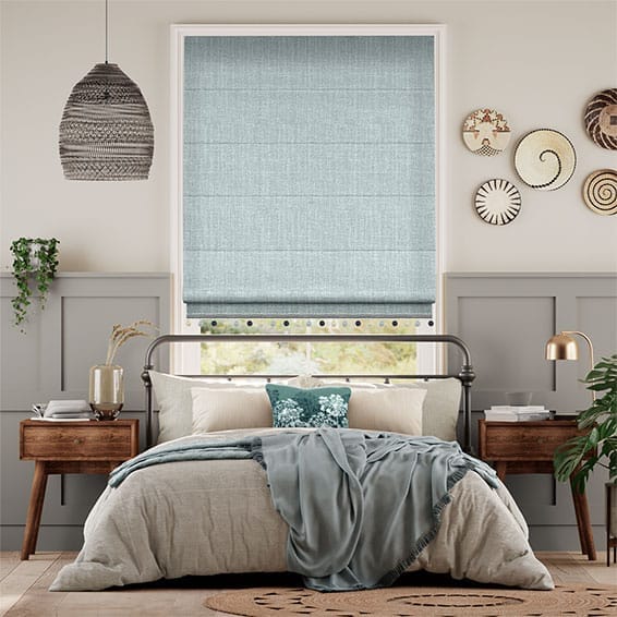 Cavendish Powder Blue & Henley Roman Blind