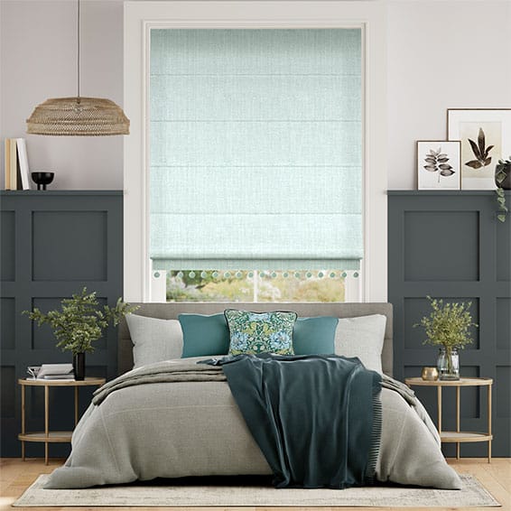 Cavendish Spearmint & Ocean  Roman Blind