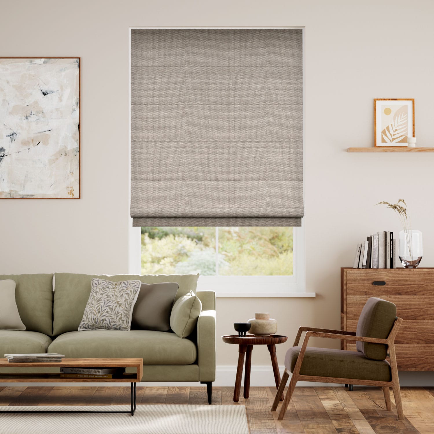 Cavendish Warm Stone Roman Blind