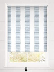 Splash Blackout Ceramic Stripe Blue Roller Blind thumbnail image