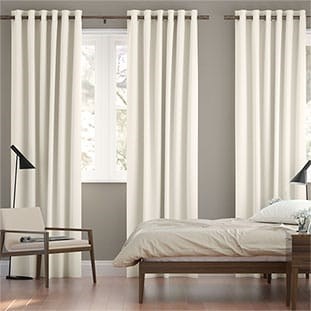 Chenille Cotton White Curtains thumbnail image