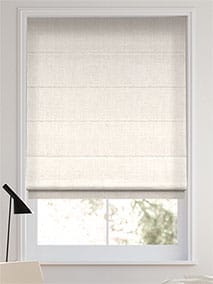 Chenille Cotton White Roman Blind thumbnail image