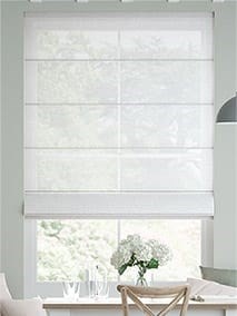 Chevron Sheer Snow Roman Blind thumbnail image