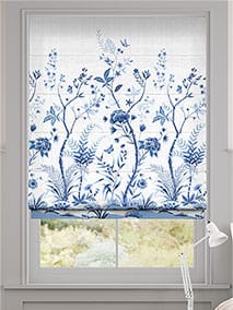 Chinoiserie China Blue Roman Blind thumbnail image